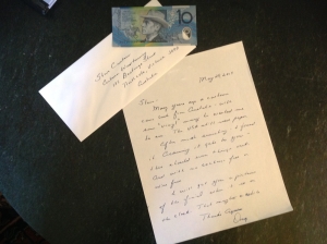 Thank you letter - USA