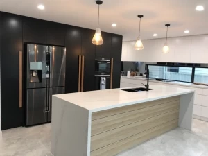 Striking Long Blackbutt Hira Joinery Door Handles