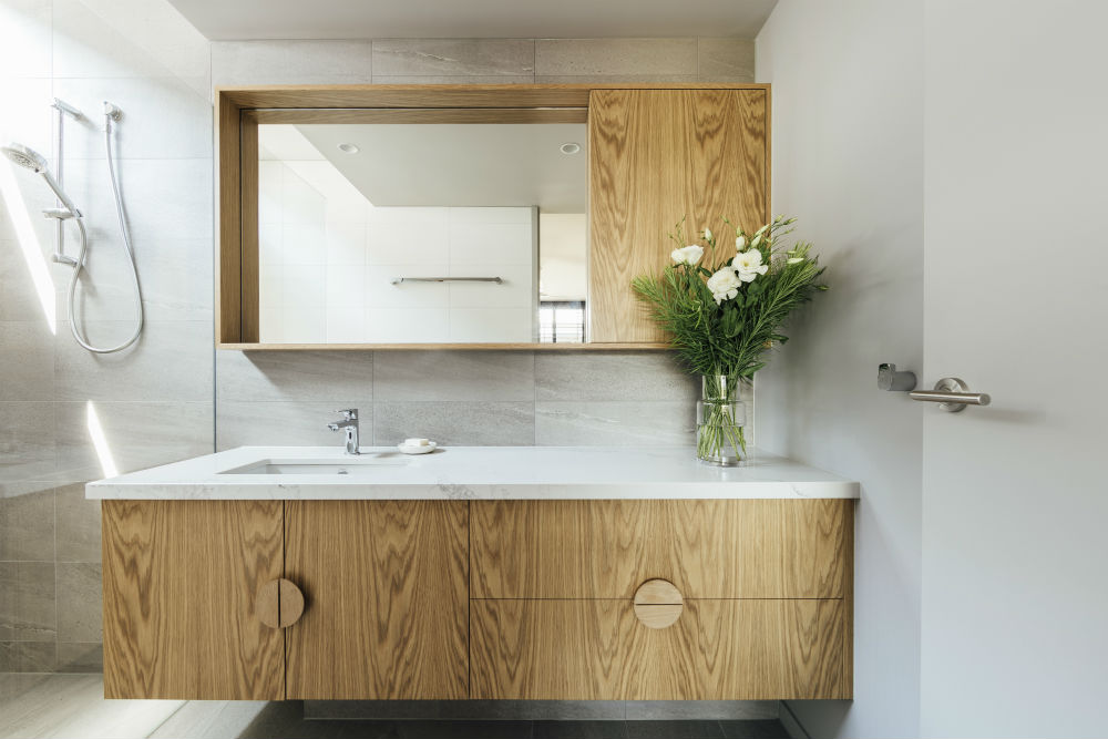 Half moon vanity handles